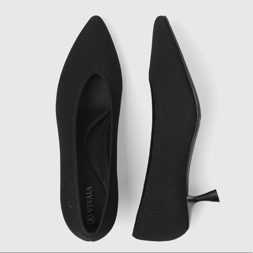 NEW! VIVAIA Kitten Heel (Deep Ebony Black) Sz 39